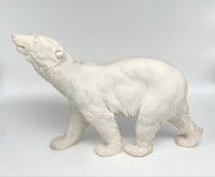 Винтажная скульптура «Белый медведь»