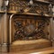 Gothic style Fire mantle in Walnut