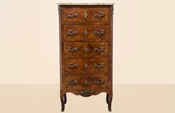 old walnut commode