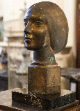 woman portrait sculpture