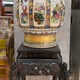 Большая антикварная восточная ваза на пьедестале