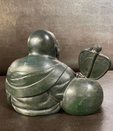 Антикварная скульптура «Хотэй с гумбаем»