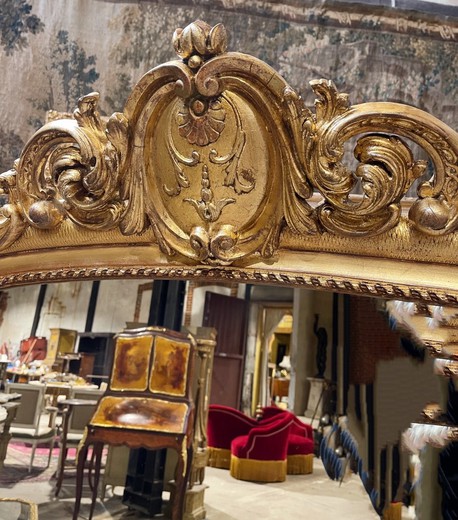 Antique napoleon III mirror