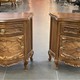 Paired antique bedside tables