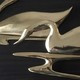 Винтажное настенное панно «Лебеди»