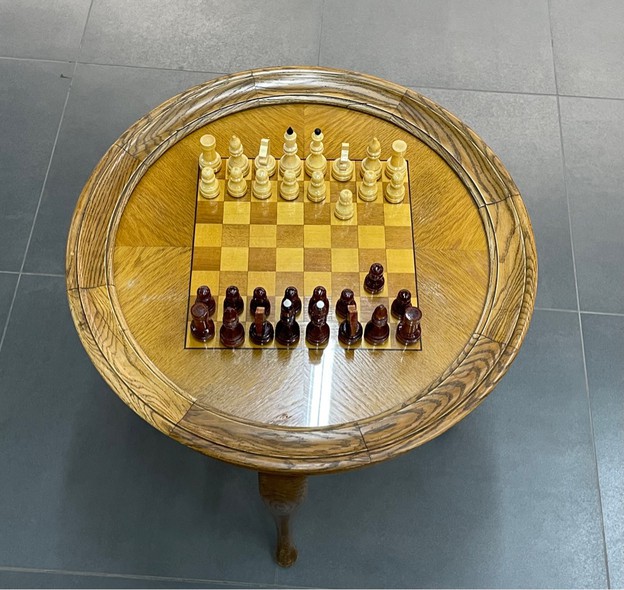 Antique chess table