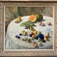 Antique painting "Table with fruits"