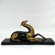 Антикварная скульптура «Золотая лань»