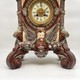 Антикварные часы «Сова», майолика
