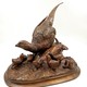 Антикварная скульптура 
«Куропатка с птенцами»