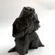 Антикварная скульптура 
"Актёр-самурай", Япония