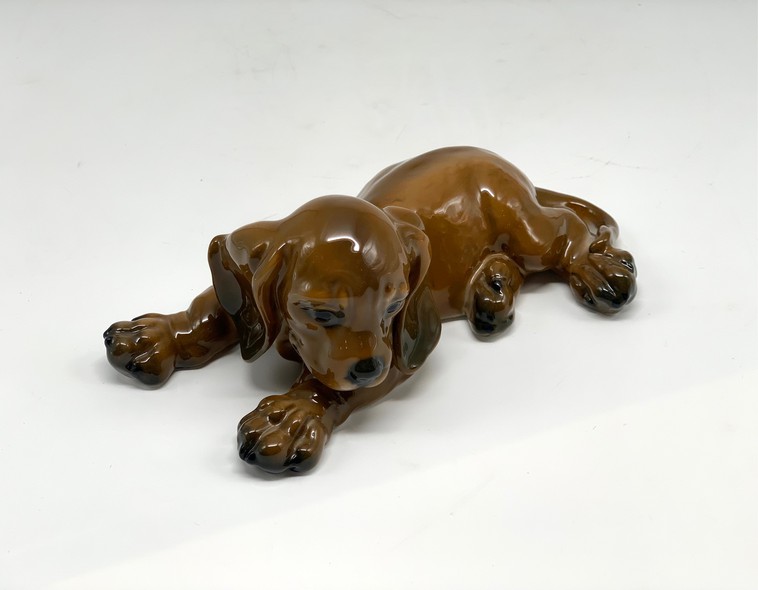 Антикварная статуэтка "Собака" Розенталь