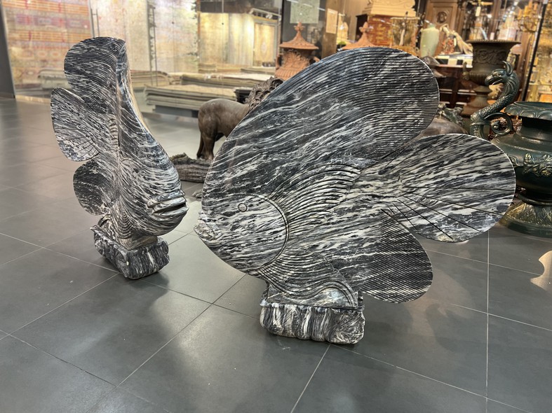 Pair sculpture "Fish"