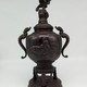 Antique vase with lid,
bronze
