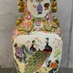 Винтажная ваза "Цапли, павлины
и 4 благородных", Китай