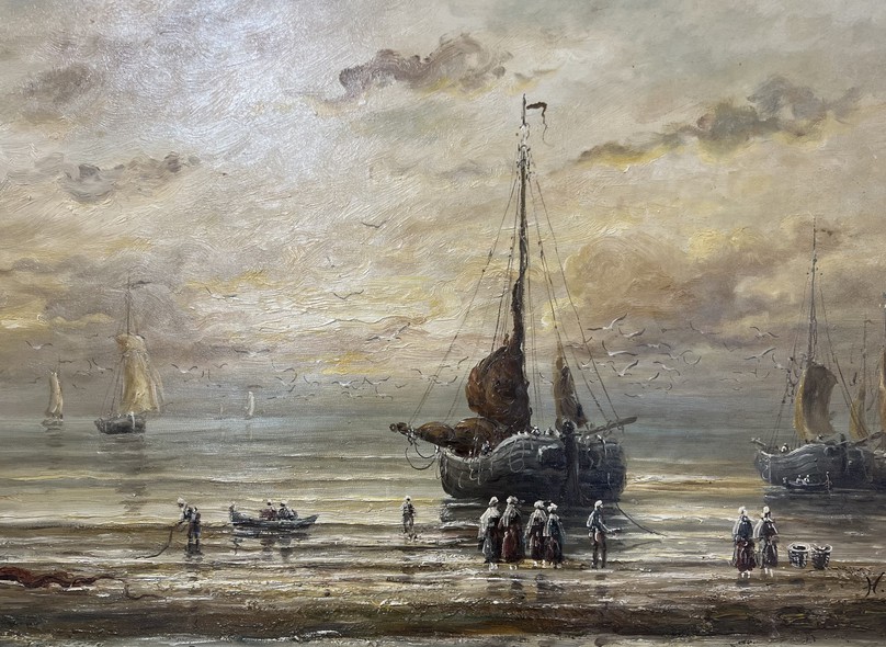 Антикварная картина «Море»