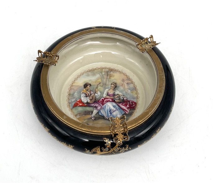 Antique ashtray, Sevres, porcelain