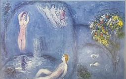 Lithograph "Daphnis and Chloe", Marc Chagall