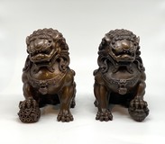 Винтажные парные скульптуры
"Собаки Фо"