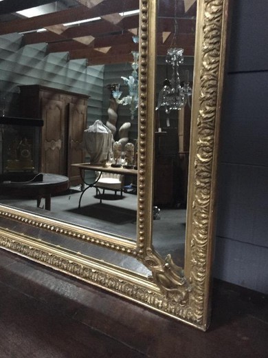 антикварное золоченое зеркало эпохи наполеон 3, 19 век
