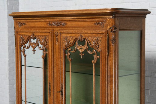 винтажная мебель - витрина людовик 15 из дуба, 20 век