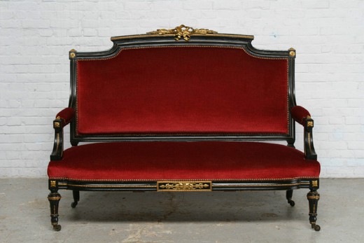 винтажный мебельный гарнитур в стиле наполеон третий, 19 век