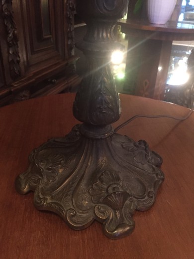 бронзовая настольная лампа, 20 век, антиквариат
