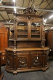 Antique hunting style buffet