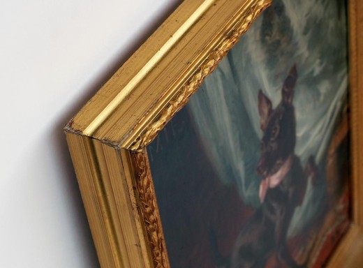 антикварная галерея живописи маслом на холсте предметов декора и интерьера золоченое дерево в Москве