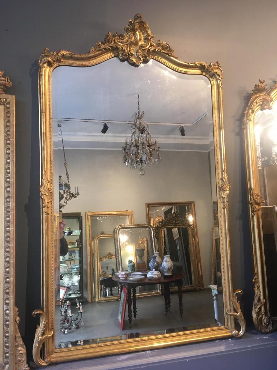 Напольное зеркало стиля рококо антикварное