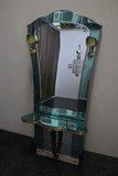 Old mirror with a console table