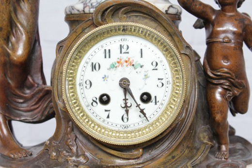 галерея старинных часов предметов декора и интерьера в стиле Людовика XV из бронзы и мрамора в Москве