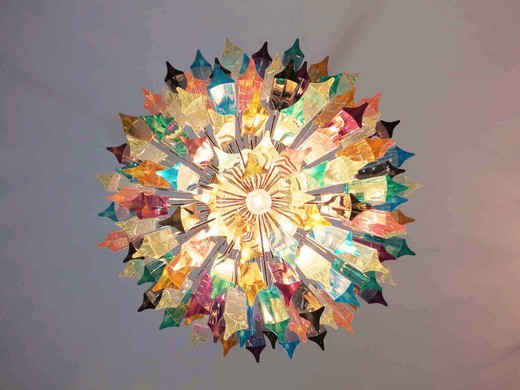 антикварный итальянский свет из муранского стекла и металла в стиле Mid-Сentury modern купить в Москве