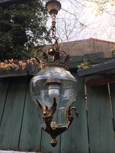 Antique pair empire lanterns