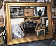 Antique big gilt painting frame