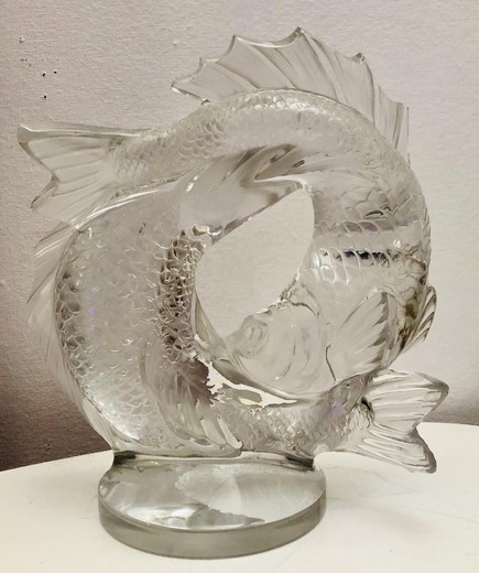 Антикварная скульптура «Рыбы»