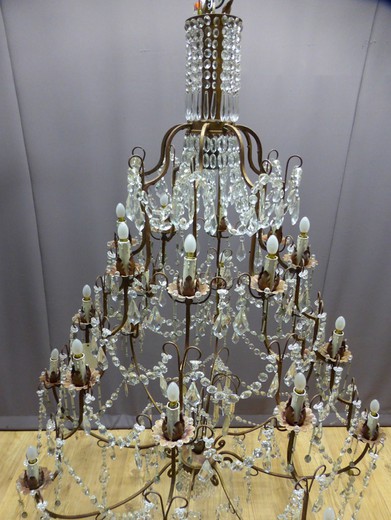 Antique large chandelier