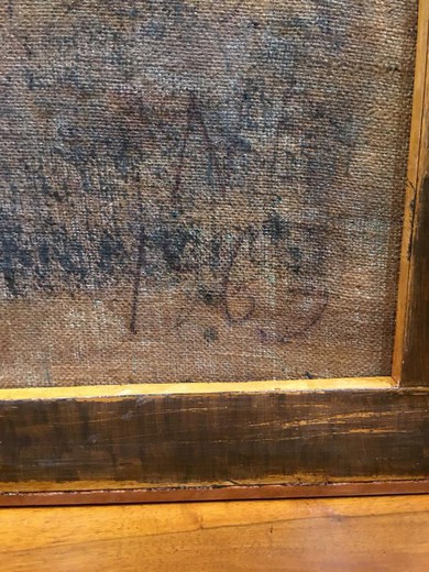 Antique painting "Abstraction"