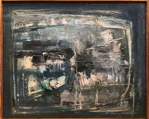 Antique painting "Abstraction"