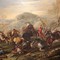 Antique painting "Battle"