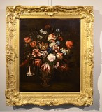 Antique painting "Still Life with Flowers"