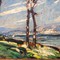 Антикварная картина «Остров Святого Гонората»