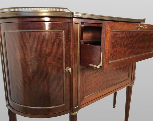 Antique secretary console