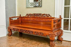Antique bench in oriental style