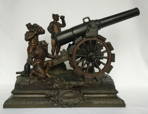 Antique sculpture "Artillery crew"
