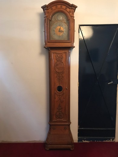 Antique pendulum floor Louis XVI clock