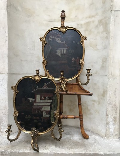 Antique paired sconces Louis XV
