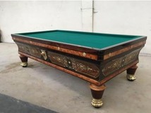 Antique pool table