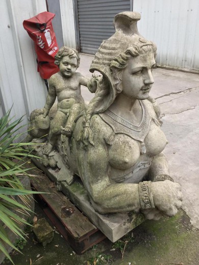 Large antique sphinxes