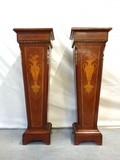 Antique pair Napoleon III pedestal